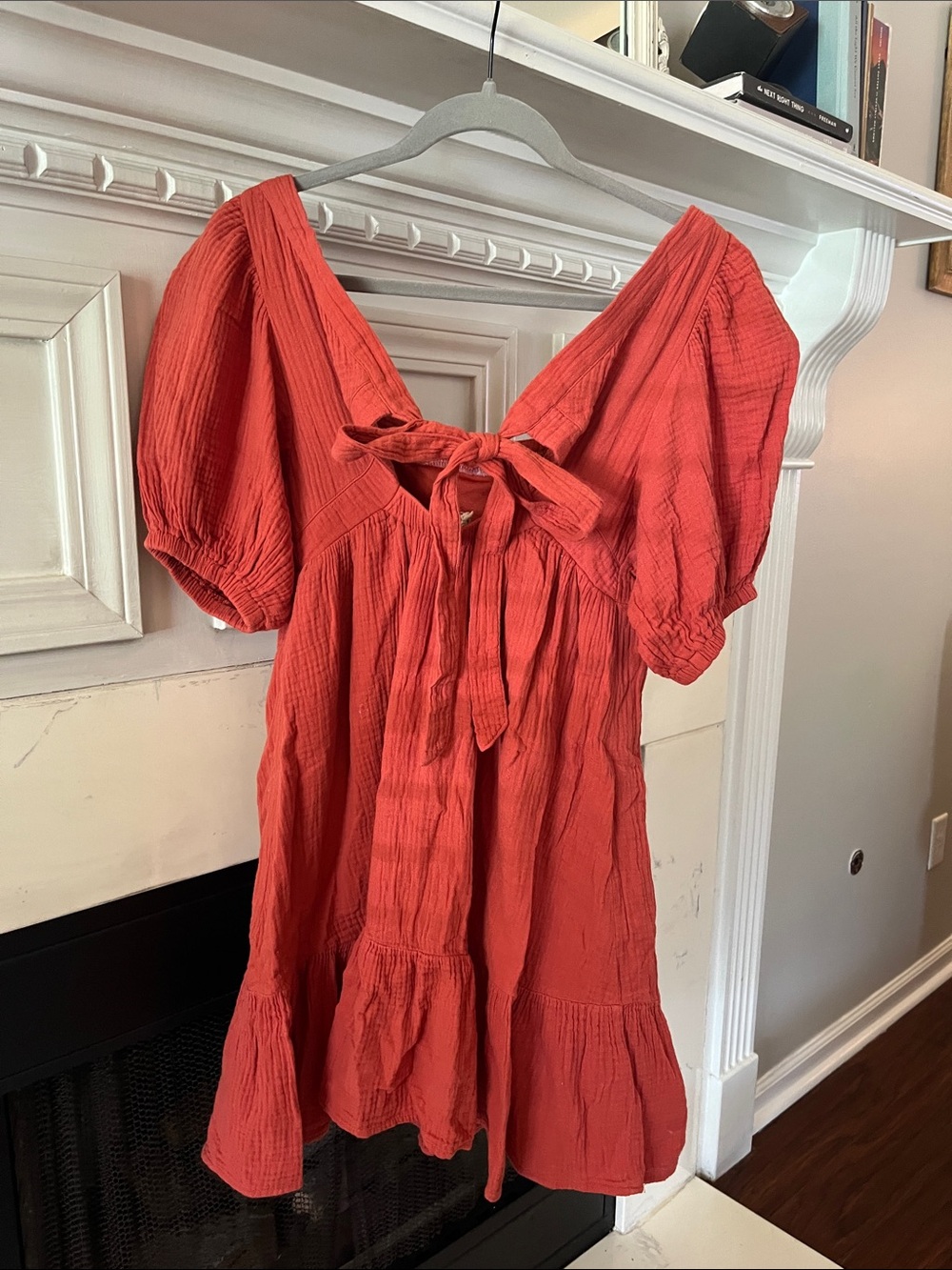Sea La Vie Rust Coral Tiered Dress - Picture 3 of 6